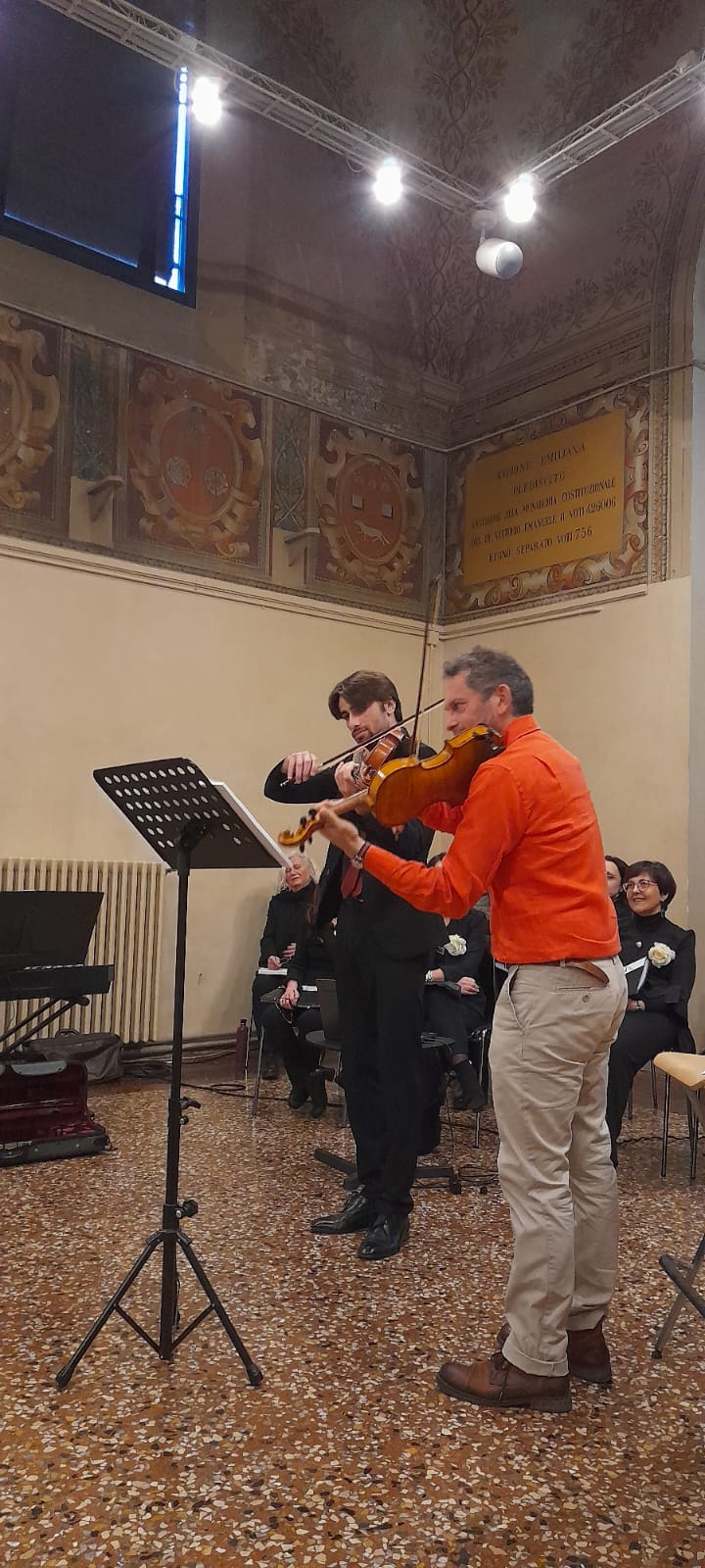 2023 11 marzo Pittori Pompei 3 violinisti